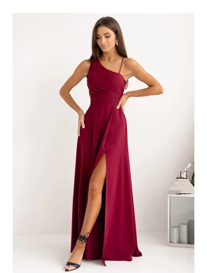 Dlouhé šaty model 21958991 bordó - With You