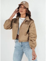Dámská přechodná bunda s kapucí béžová Dstreet model 21974306 - FashionStreet Dámská přechodná bunda s kapucí béžová Dstreet model 21974306 - FashionStreet