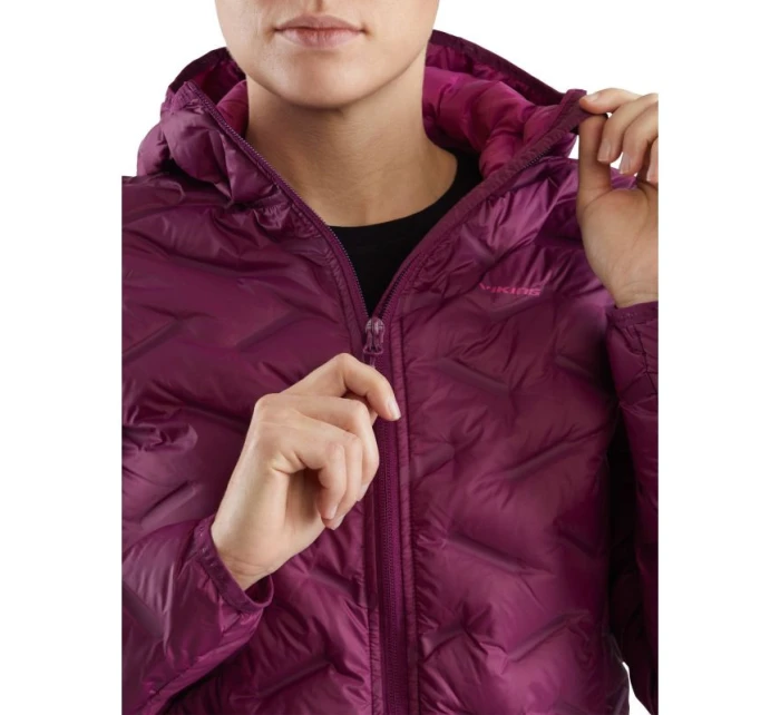 Dámská péřová bunda s kapucí Viking Lady ve fialové barvě model 21767841