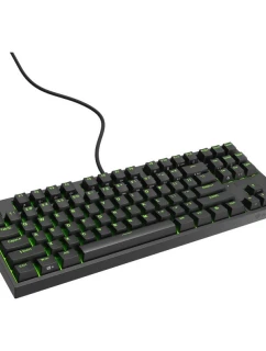 HERNÍ KLÁVESNICE GENESIS THOR 404 TKL US RGB PODSVÍCENÍ MECHANICKÁ ČERNÁ KAILH BOX HNĚDÁ