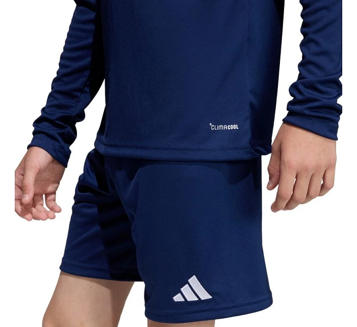 Adidas Entrada 26 dětské tričko s dlouhým rukávem tmavě modré KF5877 Adidas Entrada 26 dětské tričko s dlouhým rukávem tmavě modré KF5877