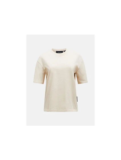 Mikina PEAK PERFORMANCE W Heavy Cotton Tee, béžová Mikina PEAK PERFORMANCE W Heavy Cotton Tee, béžová