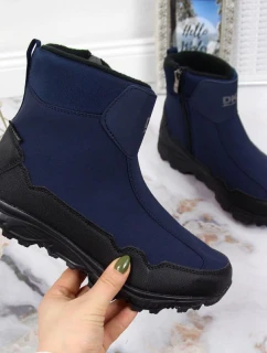 Zimní sněhové boty nepromokavé tmavě modré DK