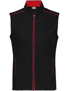 WK WK 6148 Pánská vesta "Day-to-Day" 20.6148 black/red