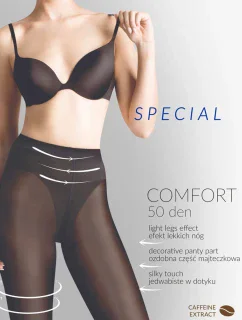 Gabriella Comfort 50 DEN kód 400 barva:nero