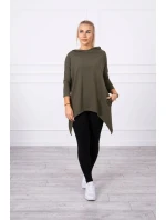 Halenka s model 21755694 potiskem khaki - K-Fashion Halenka s model 21755694 potiskem khaki - K-Fashion