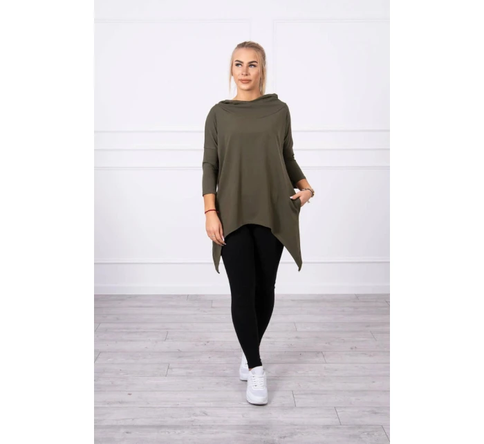 Halenka s model 21755694 potiskem khaki - K-Fashion Halenka s model 21755694 potiskem khaki - K-Fashion