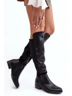 Dámské kožené kotníkové boty SBarski HY27098A černé