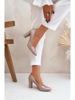 Saténové lodičky Lewski Shoes model 21682406 Béžové - Boto