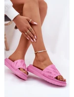 Dámské Pantofle Na Platformě Big Star model 21694572 Růžové - Big Star Shoes Dámské Pantofle Na Platformě Big Star model 21694572 Růžové - Big Star Shoes