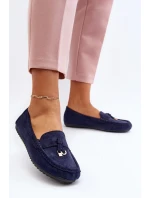 Dámské semišové klasické mokasíny tmavě modrá Ontala Dámské semišové klasické mokasíny tmavě modrá Ontala