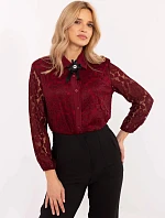 Dámská košile MI KS C242.16X Bordó - FPrice
