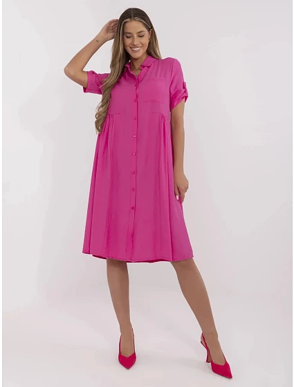Dámské šaty MI SK A2275.09 fuchsiové - FPrice Dámské šaty MI SK A2275.09 fuchsiové - FPrice