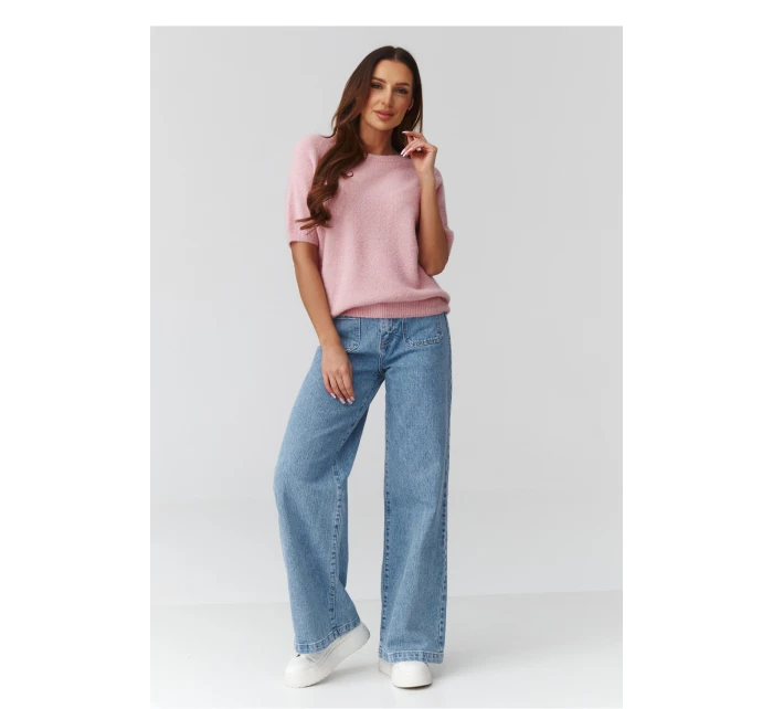 Svetr s krátkým rukávem  model 224079 Makadamia