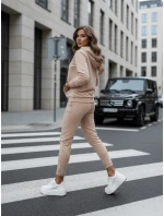 Dámská tmavě béžová tepláková souprava MIGEL FashionStreet AY1086