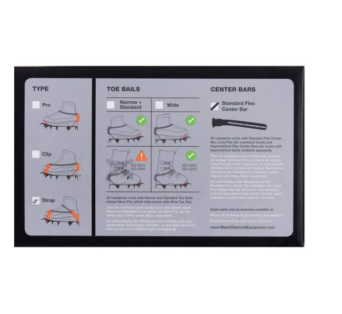 Black Diamond Contact basket crampons - Řemínek