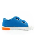 Leomil Sonic dětské sportovní boty lehké tenisky na suchý zip modré červené