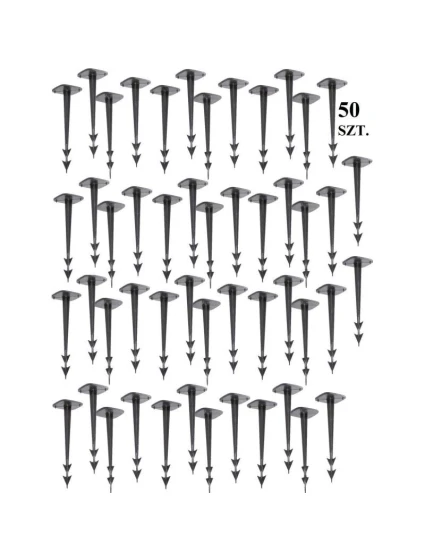 HARPOON PEG PINS HIGH 12.5CM 50 SHEET dětské