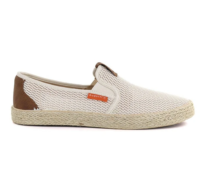 Pánské polobotky slip-on béžové Bugatti model 22079051