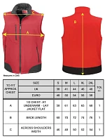Result R 123X 3-vrstvá softshellová vesta 30.123X red/black Result R 123X 3-vrstvá softshellová vesta 30.123X red/black
