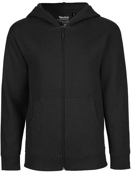 Neutral O 13301 Dětská mikina s kapucí z bio bavlny 77.1331 black Neutral O 13301 Dětská mikina s kapucí z bio bavlny 77.1331 black