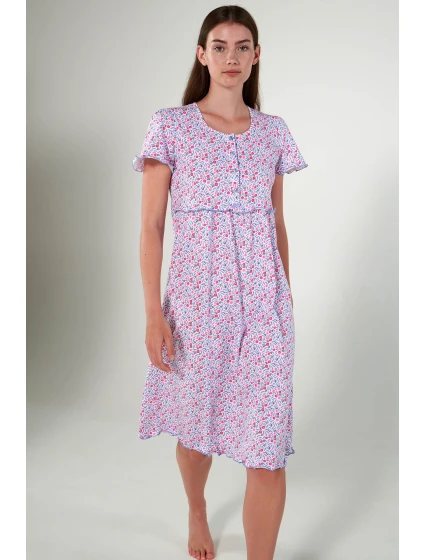 Noční košile s knoflíkovou légou model 19697121 - Vamp