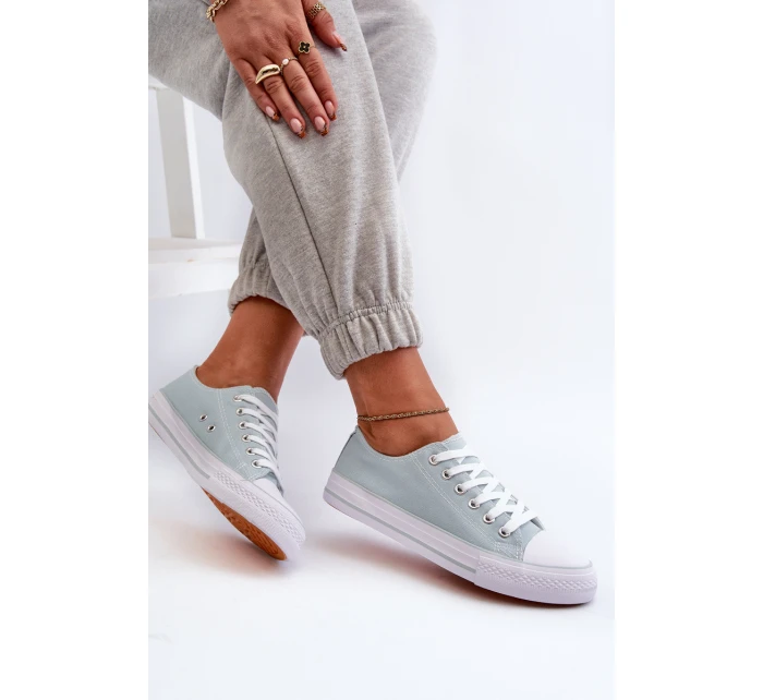 Dámské látkové klasické nízké tenisky máta model 21662384 - Boto Dámské látkové klasické nízké tenisky máta model 21662384 - Boto