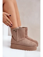 Vysoké dámské sněhule na platformě Big Star model 21677572 béžové - Big Star Shoes Vysoké dámské sněhule na platformě Big Star model 21677572 béžové - Big Star Shoes