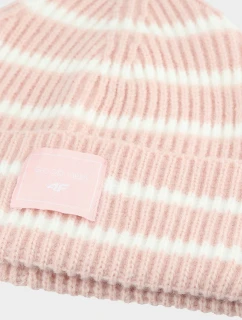 Dívčí zimní čepice pruhovaná růžová model 21678456 - 4F