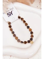 Náramek model 21776889 ze chirurgické oceli hnědý - Boto Náramek model 21776889 ze chirurgické oceli hnědý - Boto