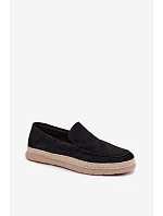 Mokasyny Espadryle Pánské Černé Rexton