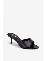 Sandály z umělé kůže na jehlovém podpatku Zlaté model 22103068 - Boto