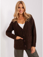 Sweter AT SW 2358.31 ciemny brązowy