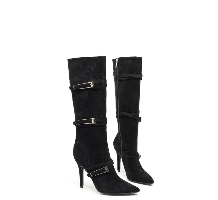 Kozačky na podpatku model 222032 Solea Kozačky na podpatku model 222032 Solea