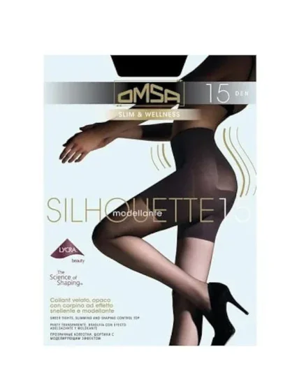 Dámské punčochové kalhoty Omsa Silhouette 15 den 5-XL Dámské punčochové kalhoty Omsa Silhouette 15 den 5-XL