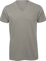 B&C Inspire V T /men_° Pánské tričko s výstřihem do V 01.TM44 light grey