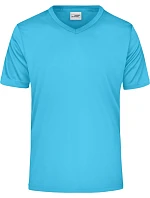 Daiber JN 736 Pánské sportovní tričko s výstřihem do V 02.0736 turquoise Daiber JN 736 Pánské sportovní tričko s výstřihem do V 02.0736 turquoise