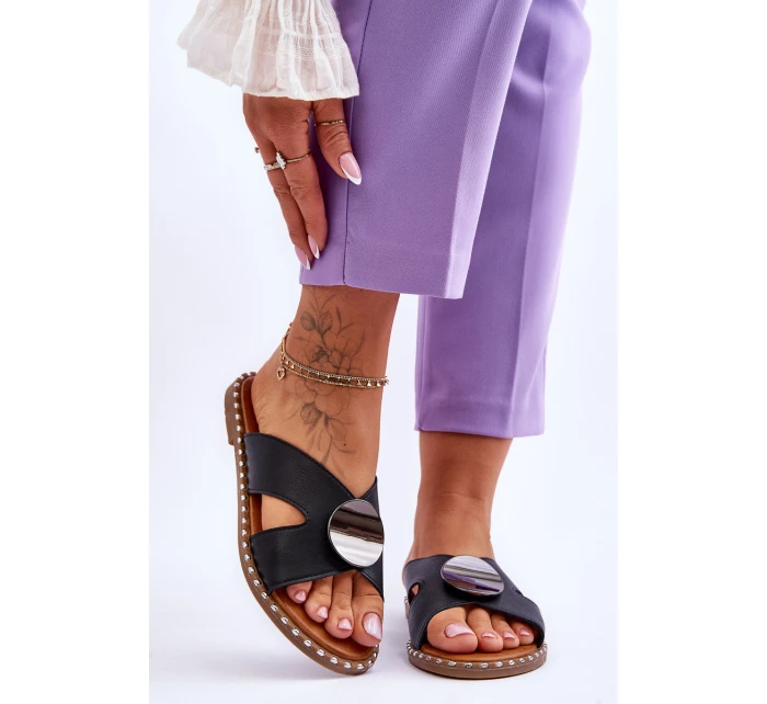 Dámské ploché podpatky černé model 21620034 - VINCEZA