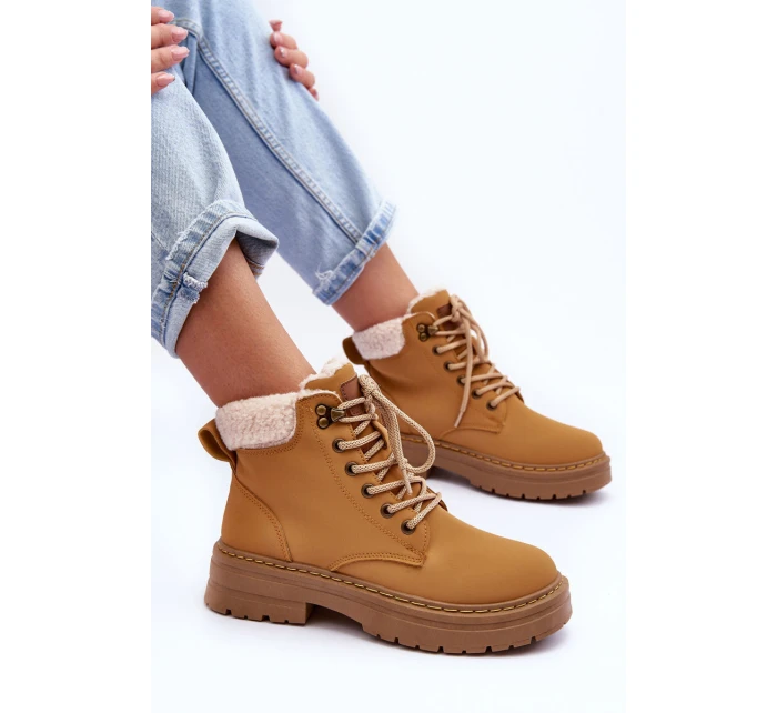 Dámské kožené trapery Hnědé Jette Dámské kožené trapery Hnědé Jette