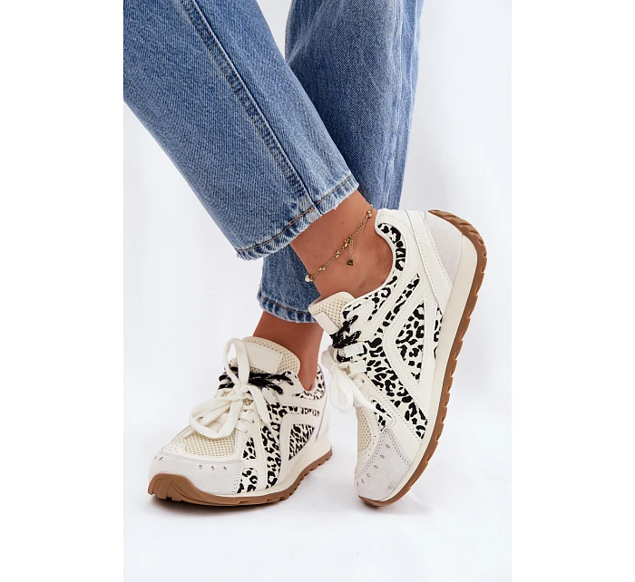 Kožené Semišové Dámské Tenisky Big Star model 22074797 Bílé - Big Star Shoes