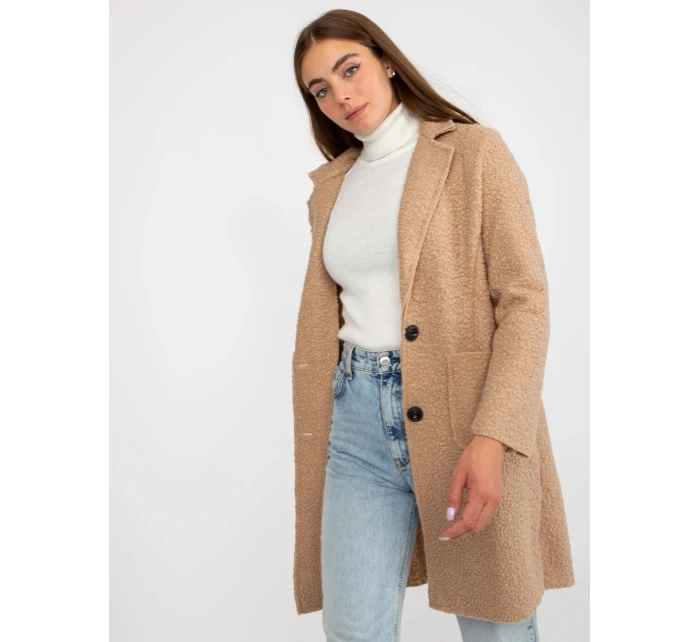 Dámský kabát TW EN BI 7372.18 béžoý