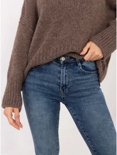 Spodnie jeans SP  ciemny niebieski model 21791139 - FPrice