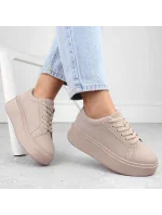 Dámská sportovní obuv na platformě W  Béžová  model 20727681 - SERGIO LEONE