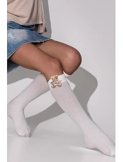 Dívčí podkolenky s aplikací model 22106829 - Knittex