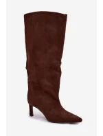 Kozačky na podpatku model 222532 Step in style Kozačky na podpatku model 222532 Step in style