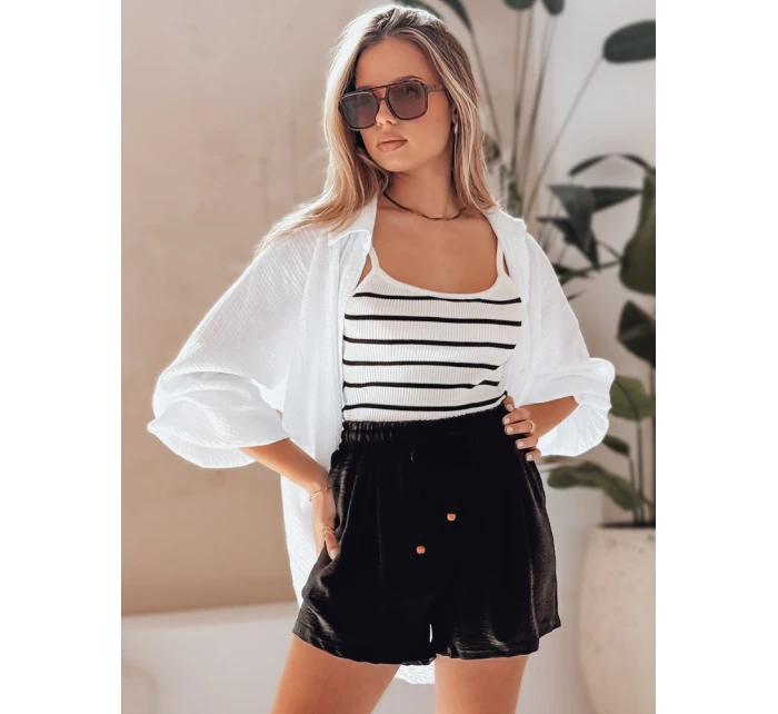 Dámské látkové šortky SUMMER černé Dstreet model 21987193 - FashionStreet Dámské látkové šortky SUMMER černé Dstreet model 21987193 - FashionStreet