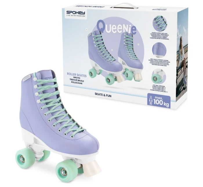 Spokey Queenie Jr nastavitelné kolečkové brusle SPK-944634 r. 31-34