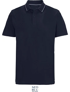 Unisex piqué polo z těžké bavlny night blue model 22442394 - NEOBLU