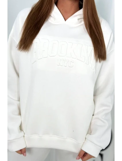 Izolovaná bavlněná souprava, mikina + kalhotami Brooklyn ecru Izolovaná bavlněná souprava, mikina + kalhotami Brooklyn ecru