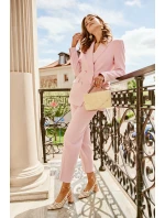 Sandály S Pletením Na Podpatku Růžové model 21699997 - Boto Sandály S Pletením Na Podpatku Růžové model 21699997 - Boto